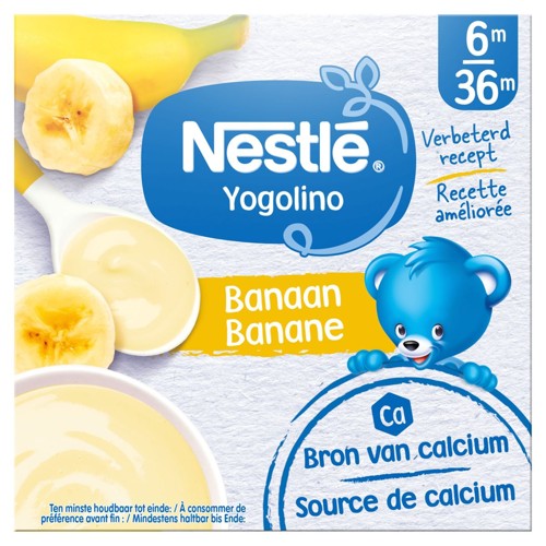 NESTLÉ Yogolino Laitage Banane dès 6 mois 4x100g