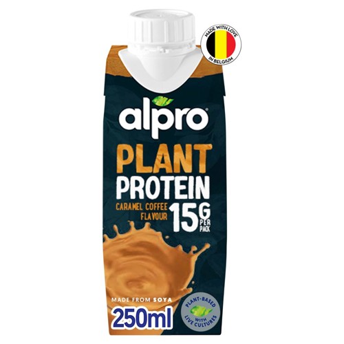 Boisson végétale au soja, saveur caramel et café, Riche en calcium et en vitamines 250ml