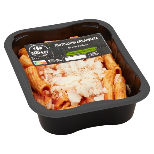 Carrefour Tortiglioni Arrabbiata Lardons & Grana Padano 400 g