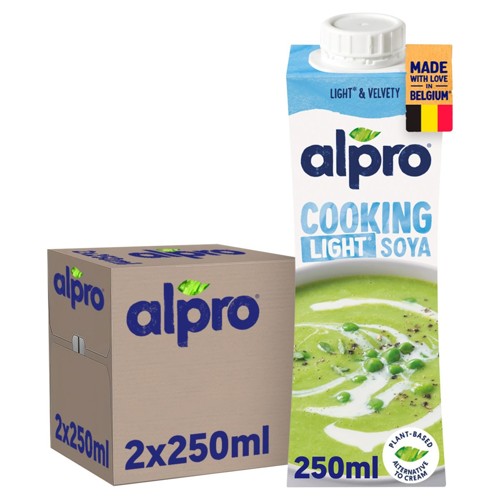 Alpro Cooking Light Alternative Végétale A La Crème Soja 4.7% 2x250ml