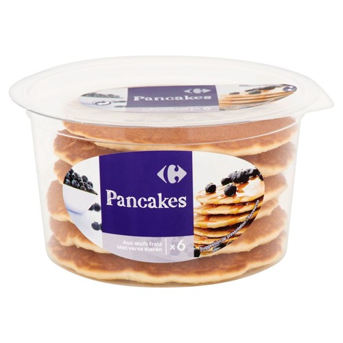 Carrefour Pancakes aux ufs Frais 6 Pièces 132 g