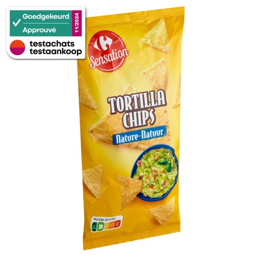 Carrefour Sensation Tortilla Chips Nature 200 g