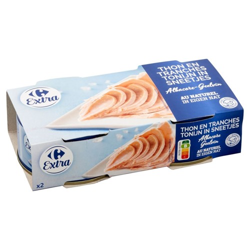 Carrefour Extra Thon en Tranches Albacore au Naturel 2  200 g