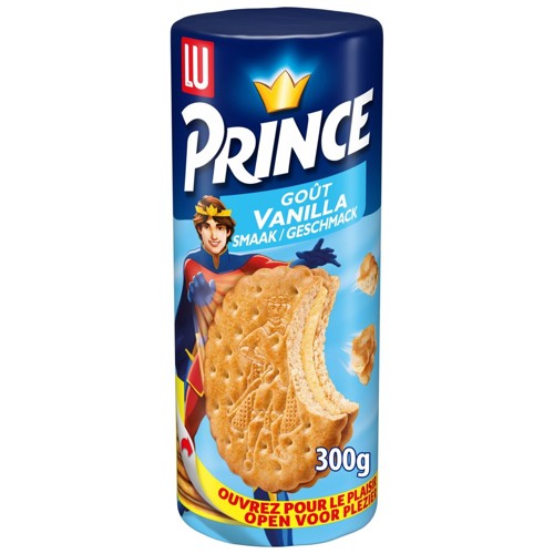 LU Prince Fourré Biscuits Vanille 300g