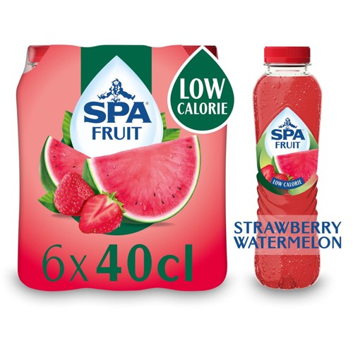 SPA Fruit Limonade non pétillante aux fruits Fraise Pastèque 6 X 40 cl
