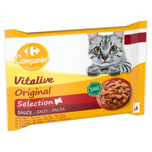 Carrefour Companino Vitalive Original Selection Sauce 4 x 100 g