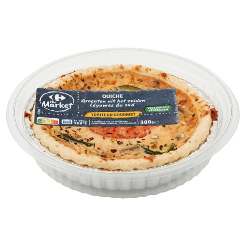 Carrefour The Market Traiteur Gourmet Quiche Légumes du Sud 300 g