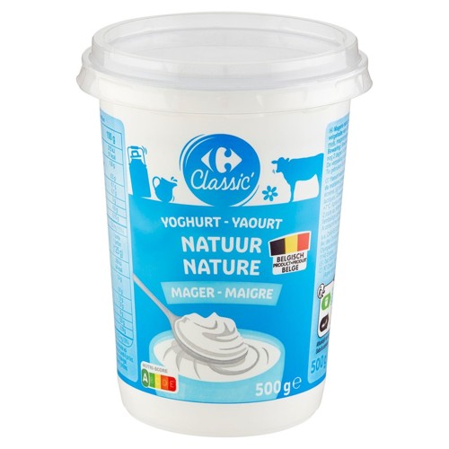 Carrefour Classic'' Yaourt Nature Maigre 500 g
