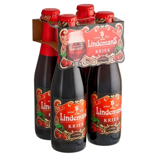 Lindemans Authentic Lambic Beer Kriek Bouteilles 4 x 25 cl