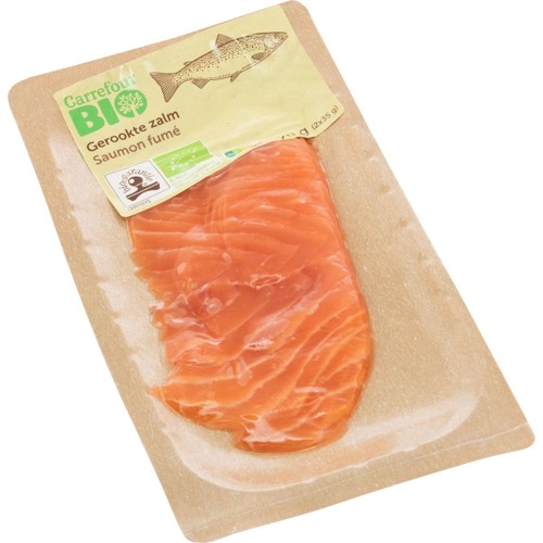 Carrefour Bio Saumon Fumé 70 g