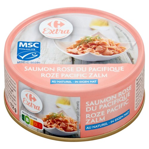Carrefour Extra Saumon Rose du Pacifique au Naturel 160 g