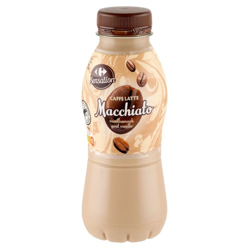 Carrefour Sensation Caffe Latte Macchiato Goût Vanille 330 ml