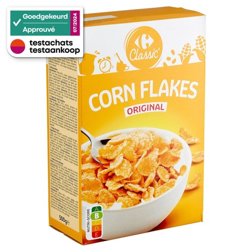 Carrefour Classic'' Corn Flakes Original 500 g