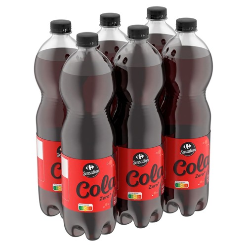 Carrefour Sensation Cola Zero Boisson Rafraîchissante 6 x 1.5 L