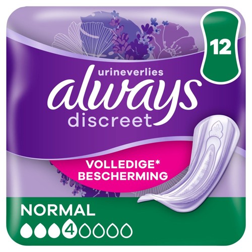 Always Discreet Serviettes Normal Pour Fuites Urinaires x12