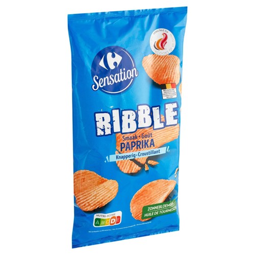 Carrefour Sensation Ribble Goût Paprika Croustillant 250 g