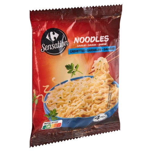 Carrefour Sensation Noodles Saveur Crevettes 85 g