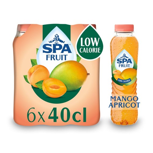 SPA Fruit Limonade non pétillante aux fruits Mangue Abricot 6 x 40 cl