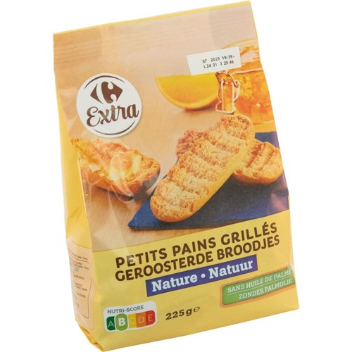 Carrefour Petits Pains Grillés Froment 225 g