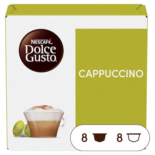 NESCAFÉ Dolce Gusto, Cappuccino, 16 capsules, 186.4 gr