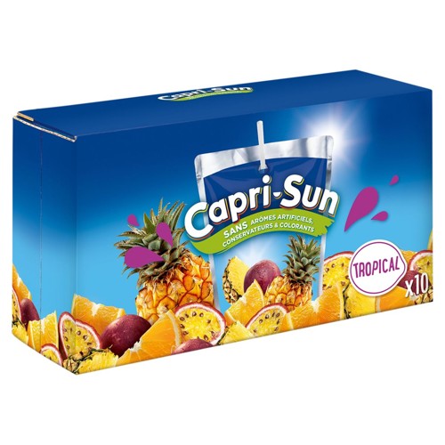 Capri-Sun Tropical Boisson aux Jus de Fruits 10 x 200 ml