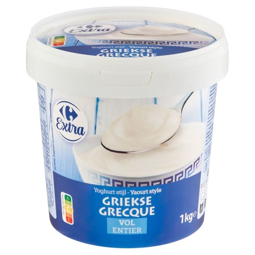 Carrefour Extra Yaourt Style Grecque Entier 1 kg