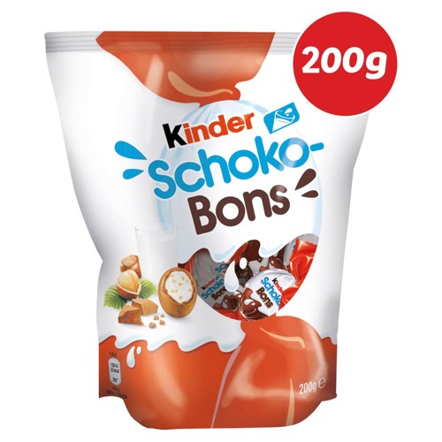 Kinder Schoko-Bons 200 g Bonbons de chocolat /200 g Sachet