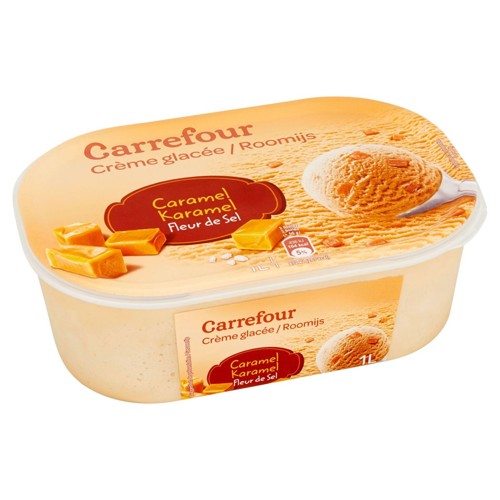Carrefour Crème Glacée Caramel Fleur de Sel 1 L