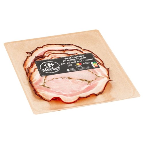 Carrefour The Market Rôti de Porc à la Toscane 4 Tranches 100 g