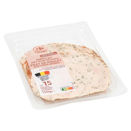 Carrefour Classic'' Filet de Poulet aux Fines Herbes 150 g