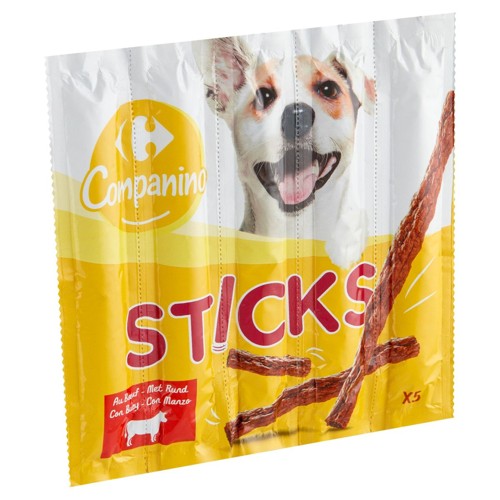 Carrefour Companino Sticks au Buf 5 x 10 g