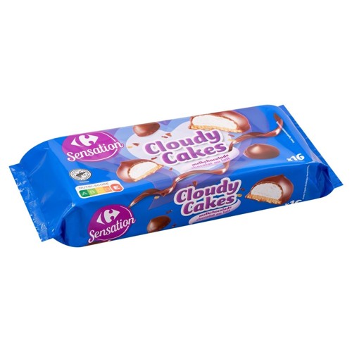 Carrefour Sensation Cloudy Cakes Chocolat au Lait 16 Pièces 270 g