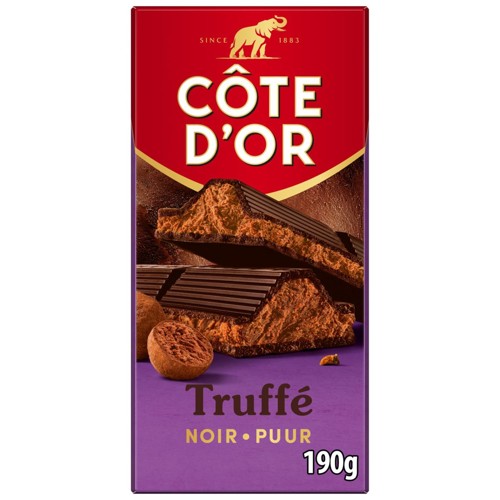 Côte d''Or Tablette Chocolat Noir Praliné Truffé  190g