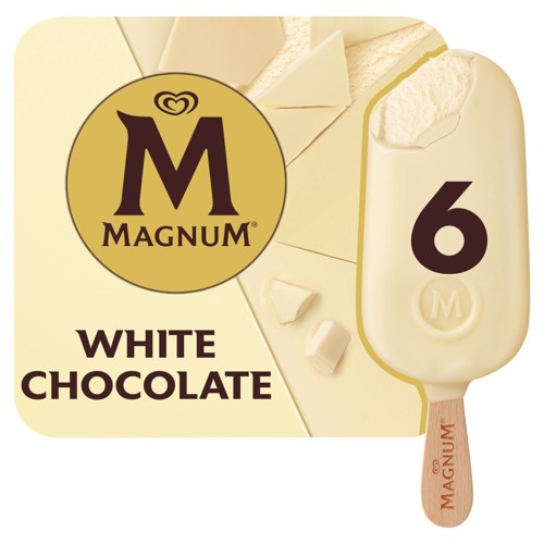 Magnum Chocolat Blanc Glace Vanille 6 x 73.5 g