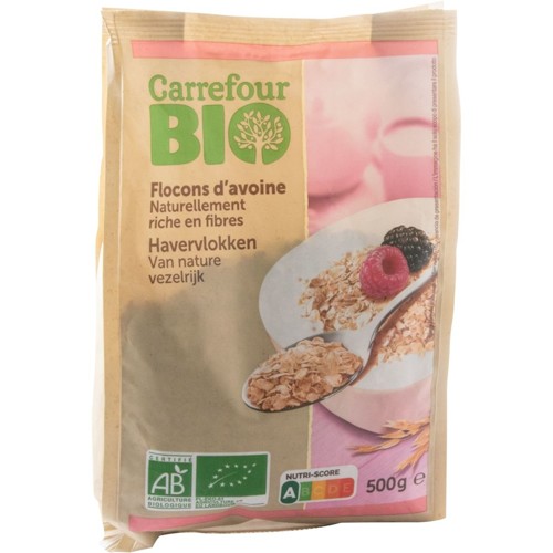 Carrefour Bio Flocons d''Avoine 500 g