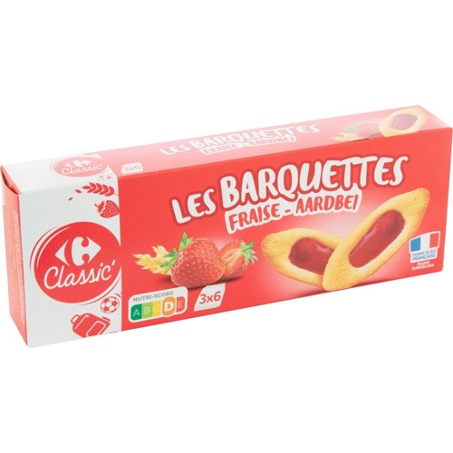 Carrefour Kids Barquettes Fraise 3 x 6 Sachets 120 g