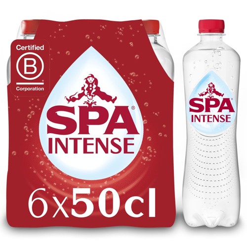 SPA INTENSE Eau Minérale Naturelle Pétillante 6 x 50 cl