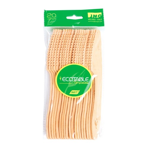 Nat3 20 Couteaux en bois 19,2 cm