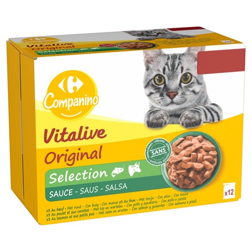 Carrefour Companino Vitalive Original Selection Sauce 12 x 100 g
