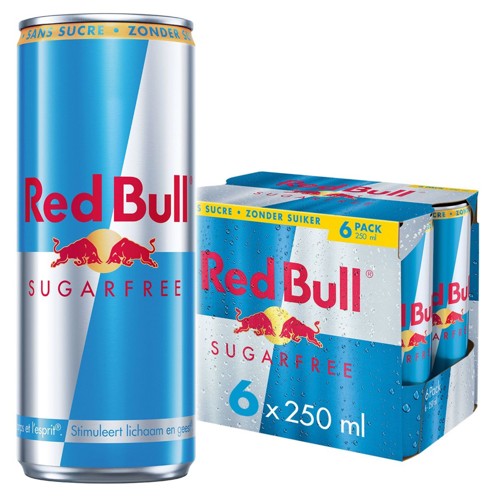 Red Bull Energy Drink Sugarfree 6-Pack 25 cl