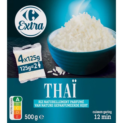 Carrefour Riz Naturellement Parfumé Thai 4 x 125 g