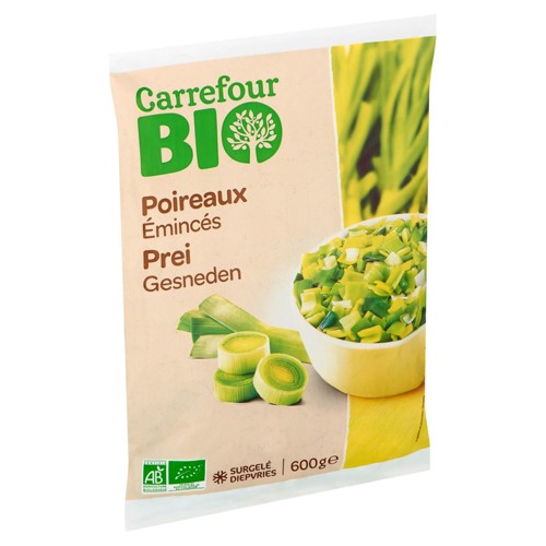 Carrefour Bio Poireaux Émincés 600 g