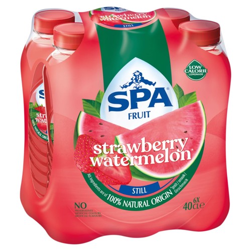 Spa Fruit Strawberry Watermelon Goût 6 x 40 cl