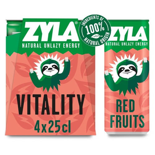 ZYLA VITALITY Red Fruit energy 4 x 25cl