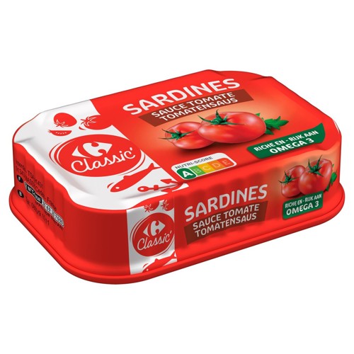 Carrefour Classic'' Sardines Sauce Tomate 135 g