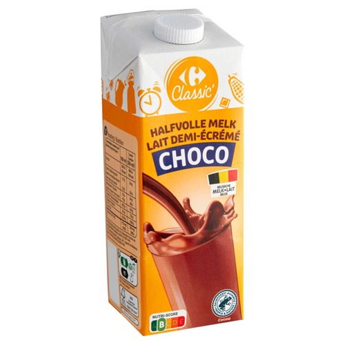 Carrefour Classic'' Lait Demi-Écrémé Choco 1 L