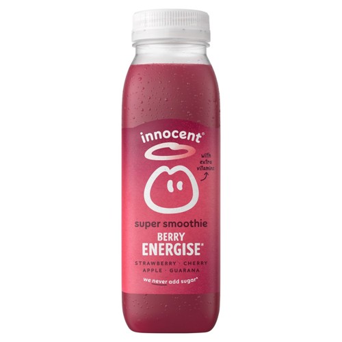 Innocent Super Smoothie Berry Energise Strawberry, Cherry, Apple, Guarana 300 ml