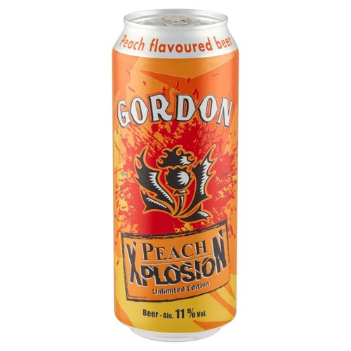 Gordon Peach Xplosion Peach Flavoured Beer Unlimited Edition Canette 50 cl