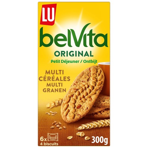 LU BelVita Biscuits Petit Déjeuner Multi Céréales  300g