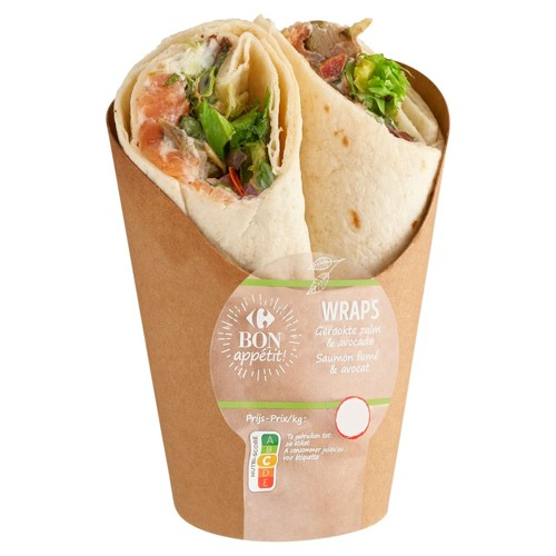 Carrefour Bon Appétit! Wraps Saumon Fumé & Avocat 211 g